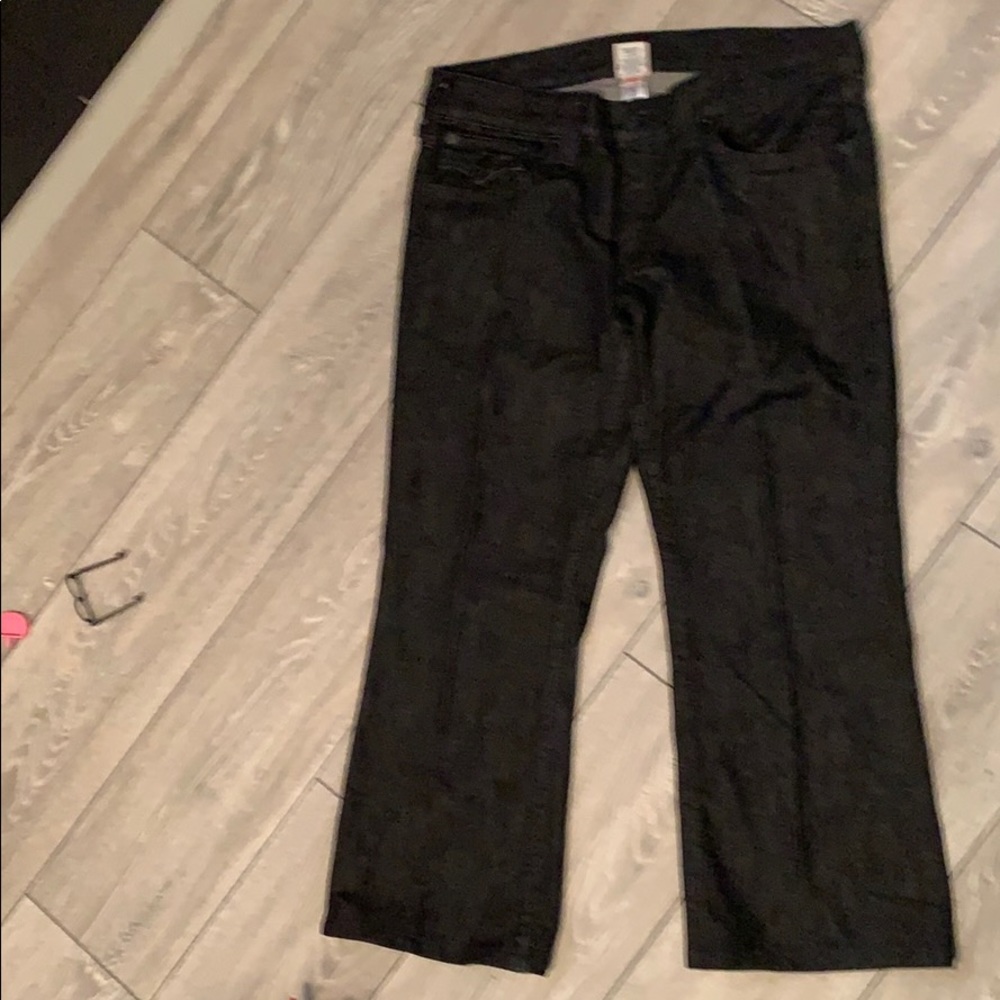 Black Wide Leg Jeans.